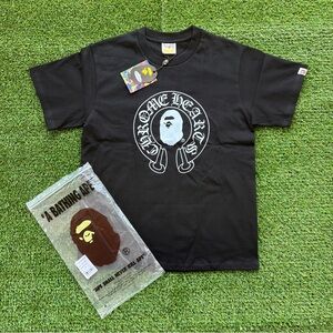 Bape x Chrome Hearts Black T-Shirt Size Medium